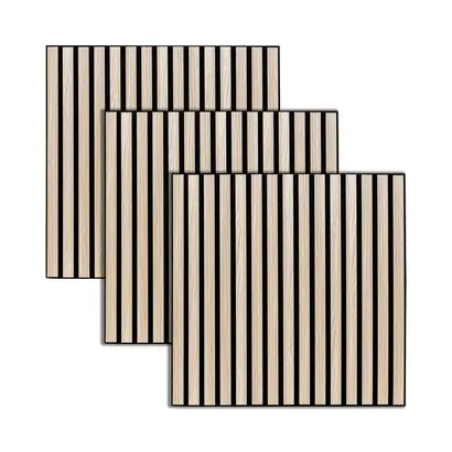 Lot de 3 panneaux d&eacute;coratifs tasseaux bois Colva Vente Directe