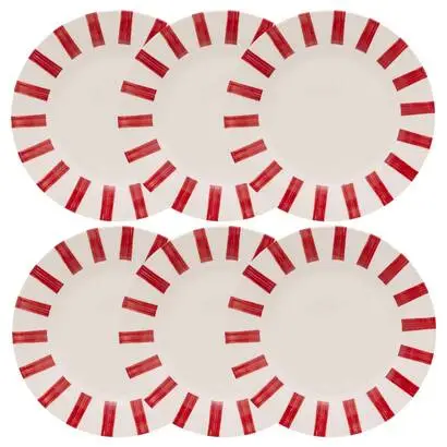 Lot de 6 assiettes plates « Cheri » Promotion Saisonnière