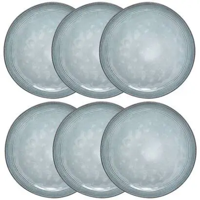 Commander Vite Lot de 6 assiettes plates "Flower"
