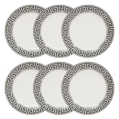 Lot de 6 assiettes plates"Reso" Remise