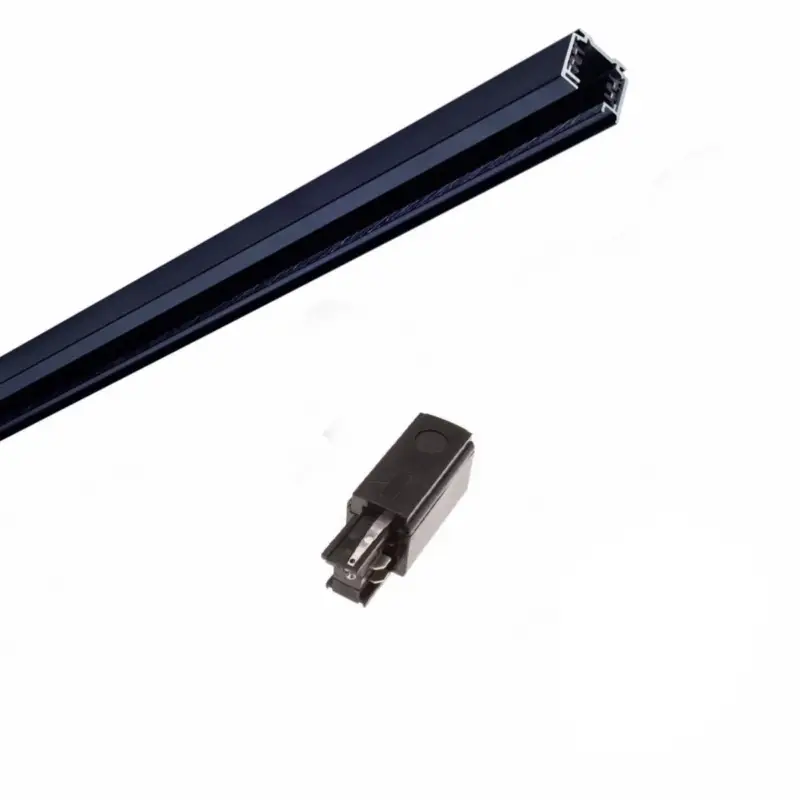 Super Prix Rail Triphasé pour Spot LED 1m NOIR