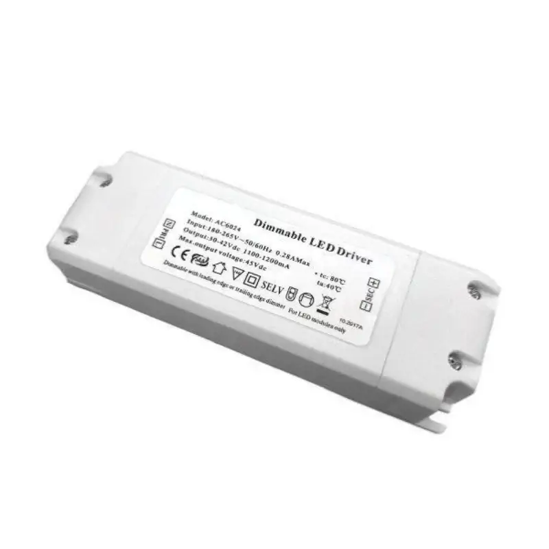 Réduction Transformateur 220V 48V DC 45W 1000mA Dimmable