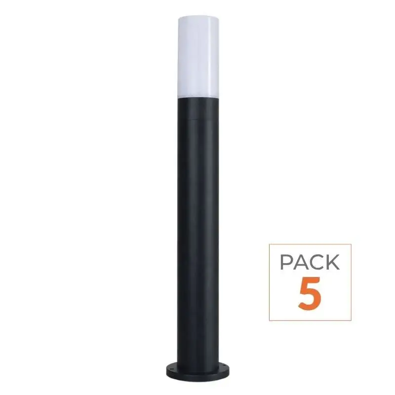 Quantité Limitée Borne Extérieure 60cm 220V IP65 pour Ampoule E27 - Pack de 5