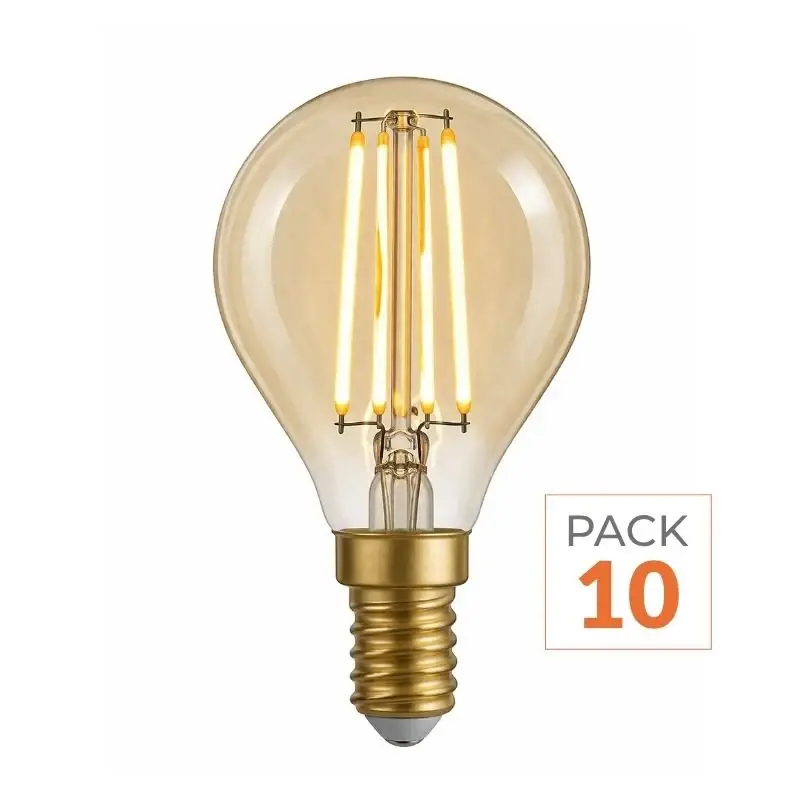 Ampoule LED E14 Filament 4W G45 - Pack de 10 Commander Maintenant