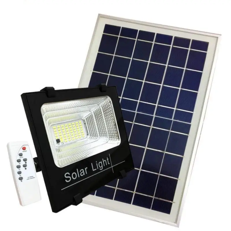 Projecteur Solaire LED 30W IP65 Dimmable avec Détecteur (Panneau Solaire + Télécommande Inclus) Expédition Rapide