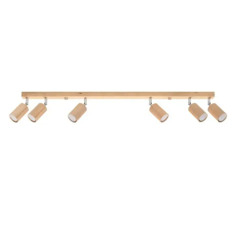 Satisfait Ou Remboursé Plafonnier Bois Orientable pour 6 Ampoules GU10