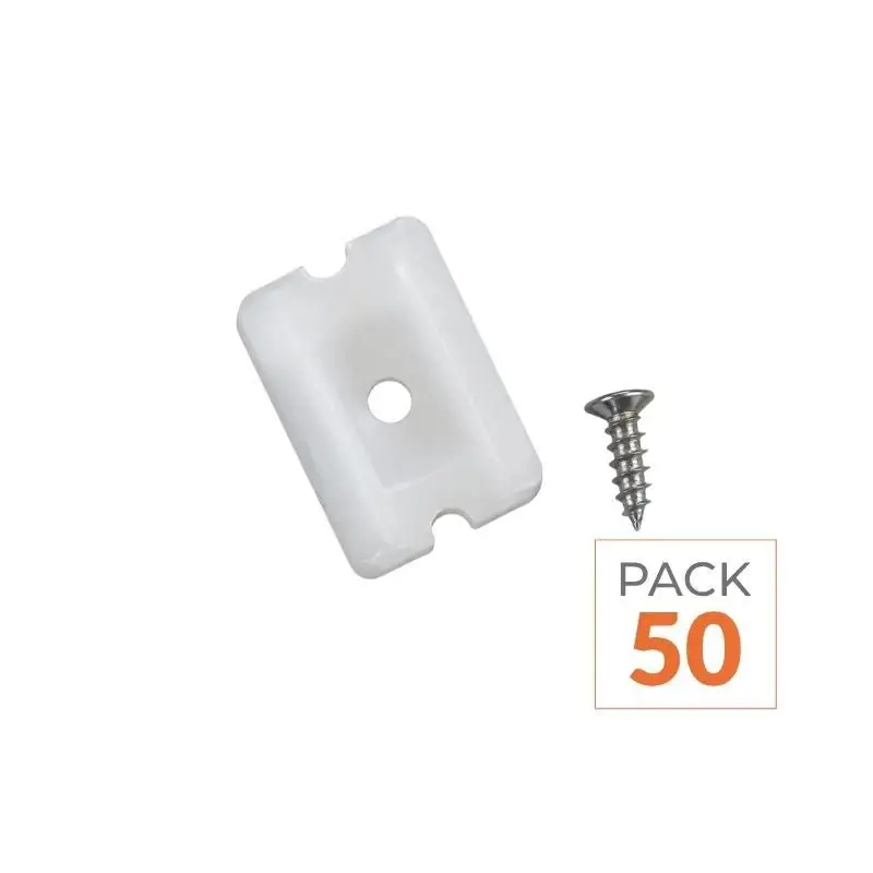 Support et vis de fixation pour Néon Flexible 24V - Pack de 50 Populaire