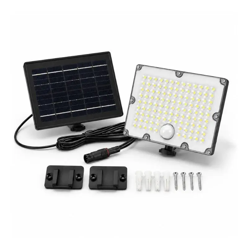 Projecteur Led Solaire Extérieur 9W IP65 3-CCT Détecteur de Lumière et de Mouvement Usine Directe