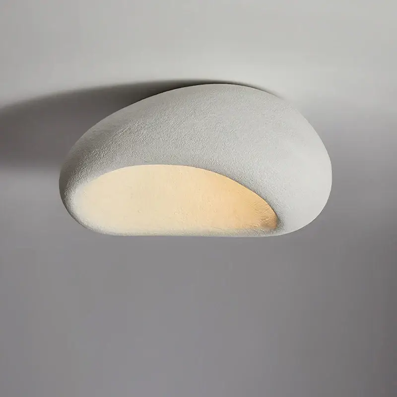 Satisfait Ou Remboursé Nordic minimalist wabi sabi e27 led ceiling light modern japanese c...
