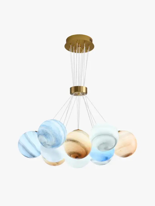 Lustre sphérique moderne réglable en hauteur led pour décoration ma... Prix Réduit