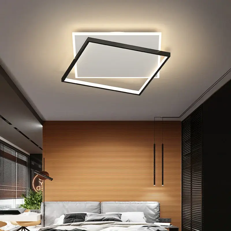 Expédition Rapide Minimalist nordic square recessed geometric led ceiling light