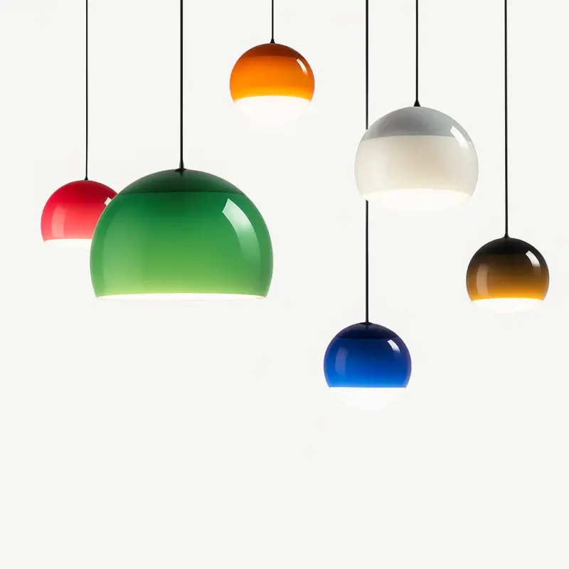 Meilleur Prix Nordic gradient glass led pendant chandelier