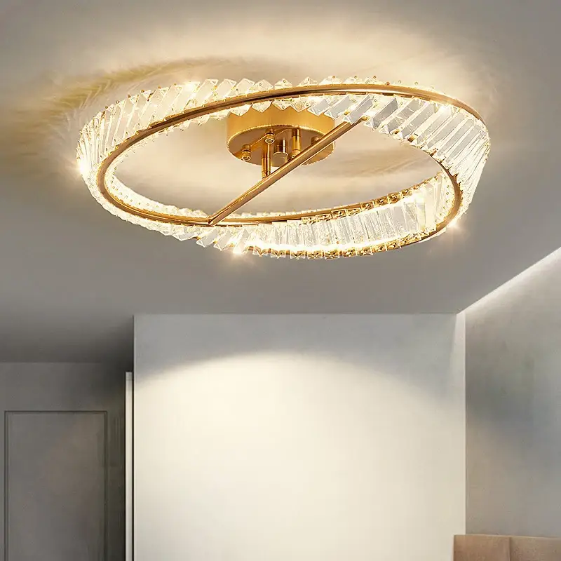 Modern luxury crystal led ceiling light for indoor decoration Prix Bas
