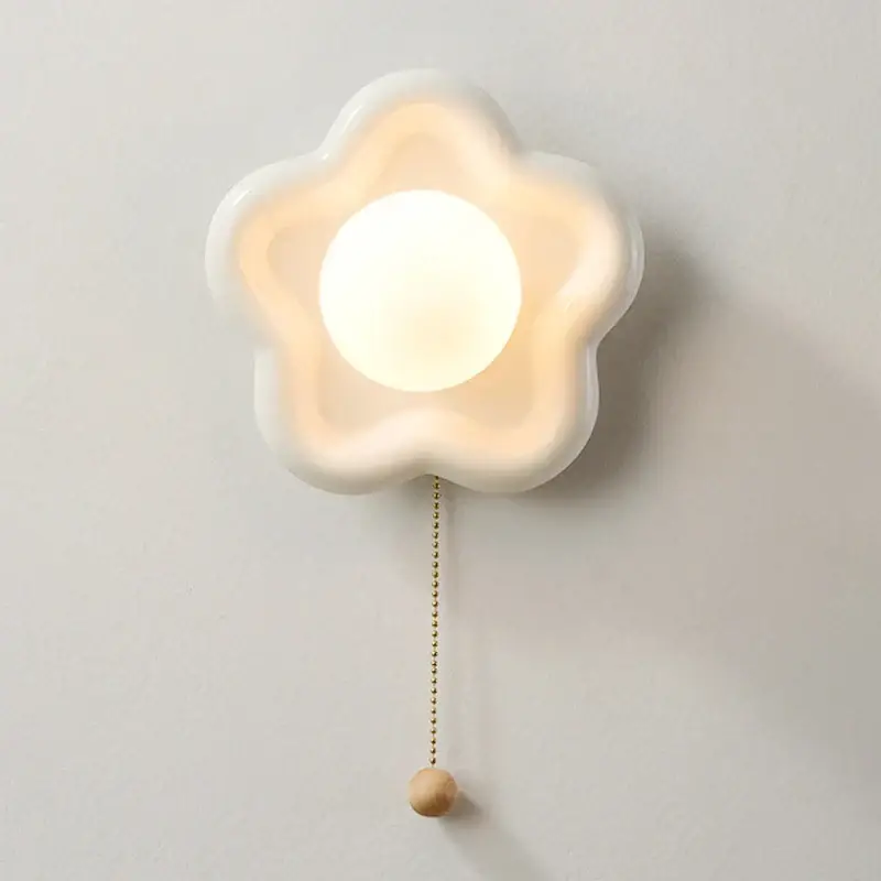 Ceramic flower wall light for children's bedroom Quantité Limitée