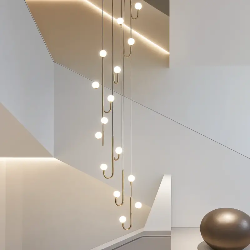 Modern designer chandelier with creative led lighting Usine Directe