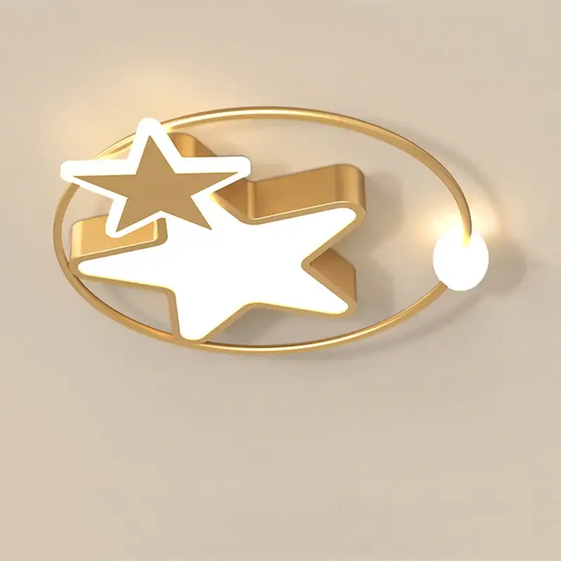 Nordic golden star led ceiling light for interior Quantité Limitée