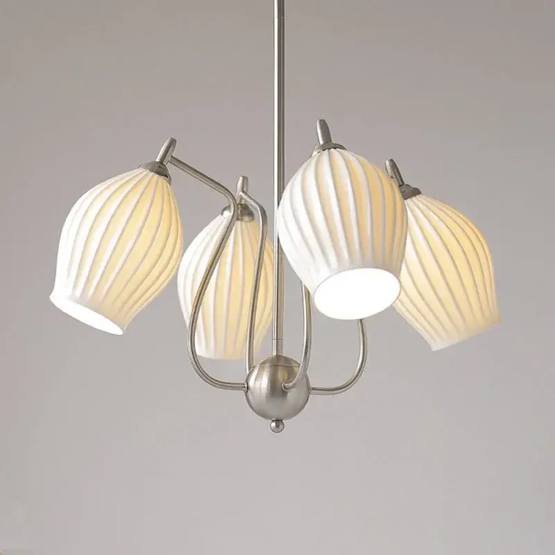 French bauhaus ceramic chandelier for elegant interiors Réduction