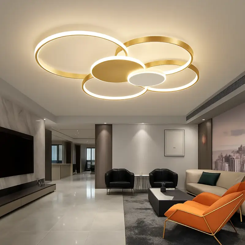Modern dimmable led ceiling light with remote control Certifié