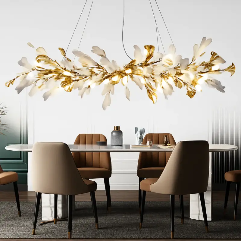 Petit Prix Ginkgo leaf chandelier for interior decoration