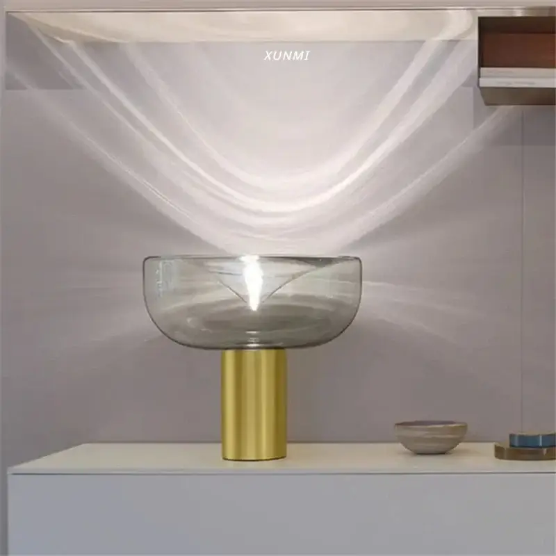 Modern glass radar design bedside lamp decorative Pas Cher