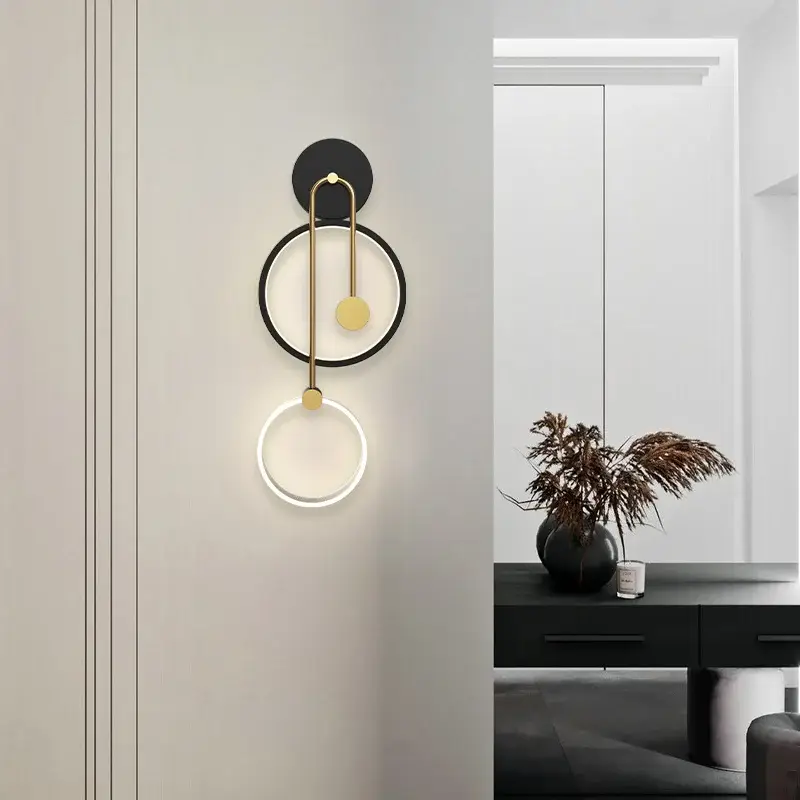 Promotion Modern round decorative led wall light for indoor use