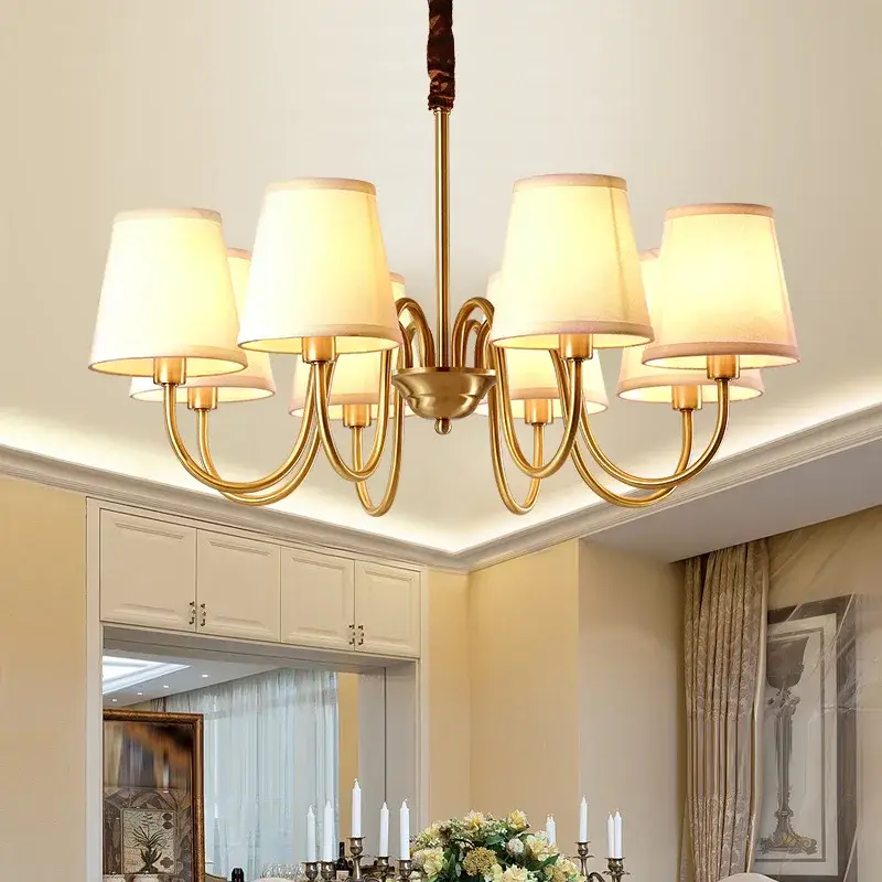 Remise Modern nordic luxury copper led ceiling light