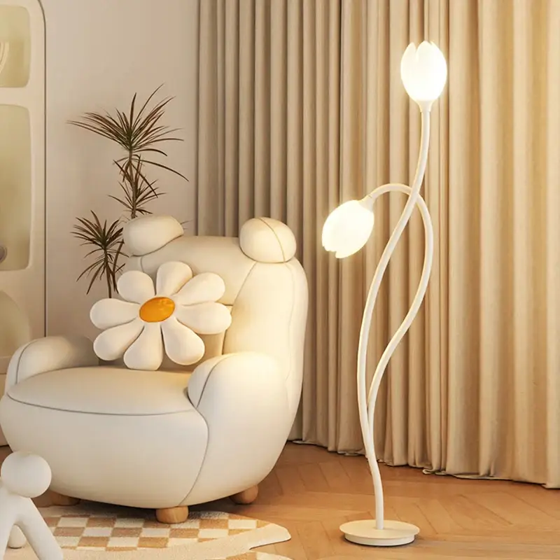Prix Réduit Double-headed flower-shaped led floor lamp