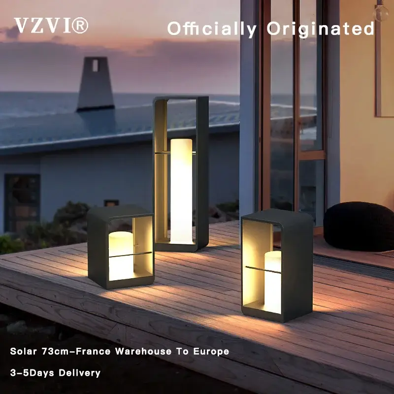 Authentique Solar garden led lamp with waterproof remote control for outdoor use