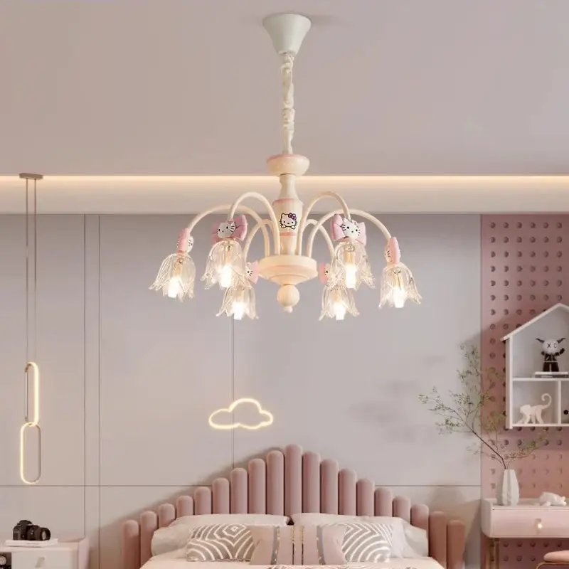 Satisfait Ou Remboursé Creative cute chandelier for children's princess bedroom