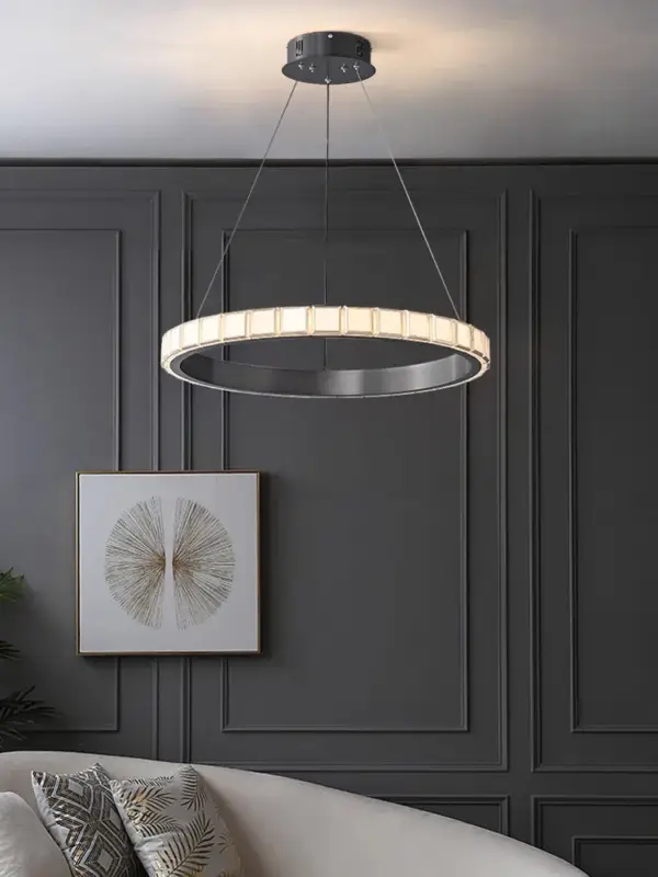Dernière Chance Minimalist aluminium and acrylic pendant light with refined design ...