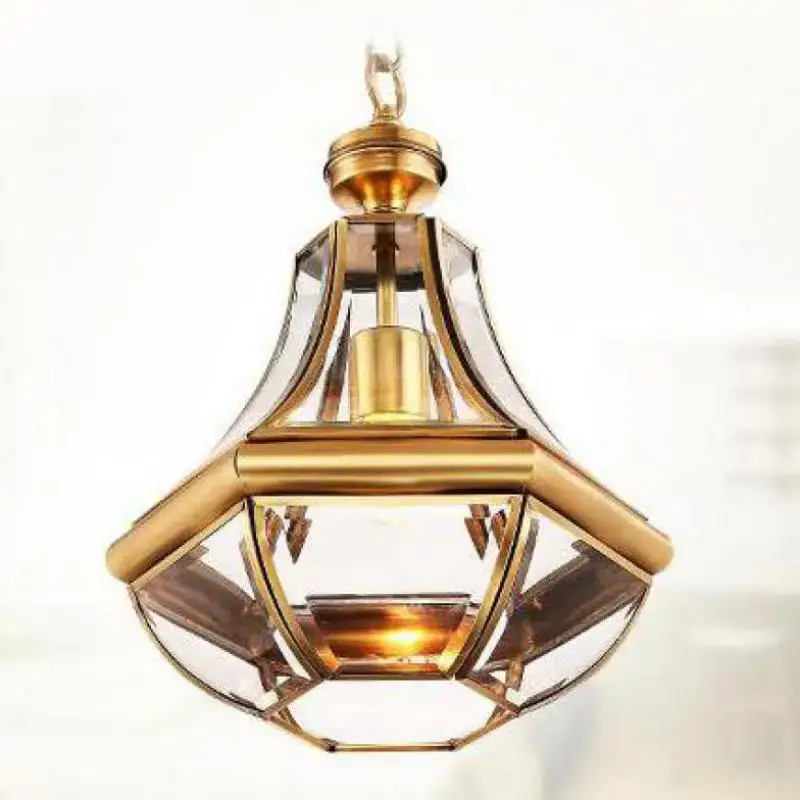 Antique copper chandelier for indoor and outdoor lighting Remise