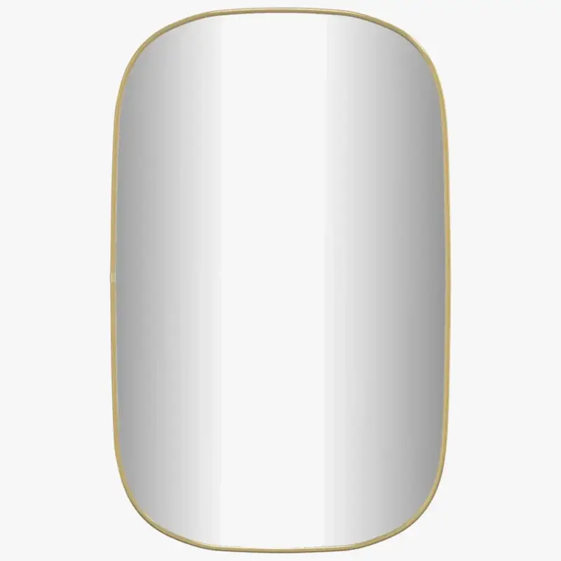 Elegant gold metal wall mirror 80x50 cm Usine Directe