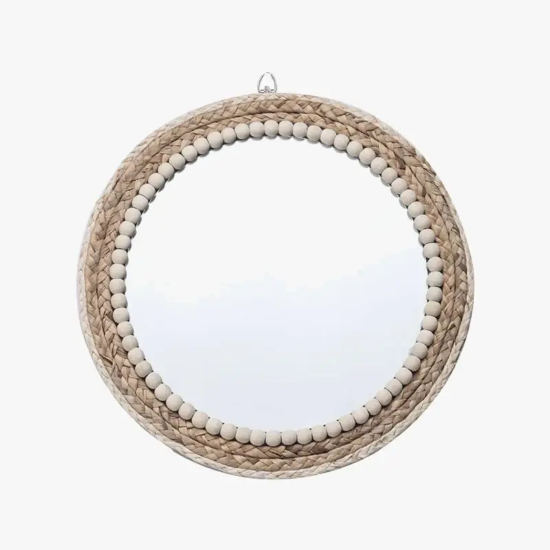 Decorative raffia mirrors for elegant wall decoration Jusqu'à Épuisement Des Stocks