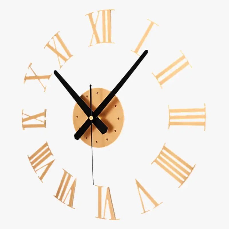 3d wall clock with roman numerals to personalize artistic decoration Nouvel Arrivage