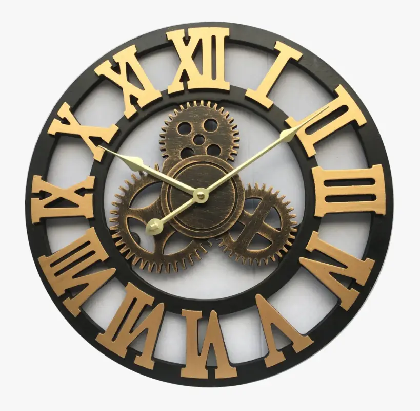 Retro wall stickers for decoration trendy alarm clock Pas Cher