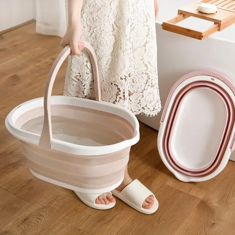 Meilleur Choix Foldable plastic laundry and storage basket