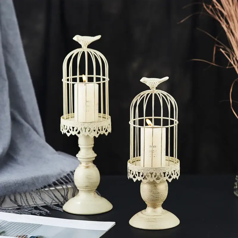 Retro birdcage chandelier for romantic dinner and wedding Retour Gratuit