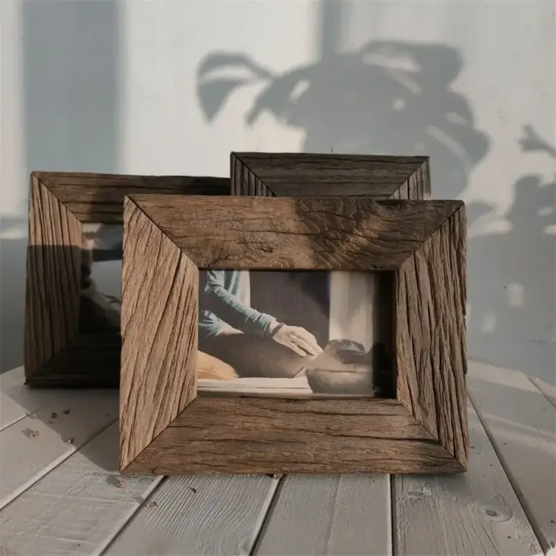 Promotion Vintage weathered solid wood photo frame
