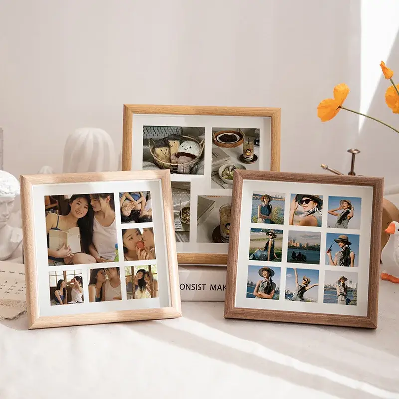 Nouveauté Vintage wooden photo frame for wall decoration