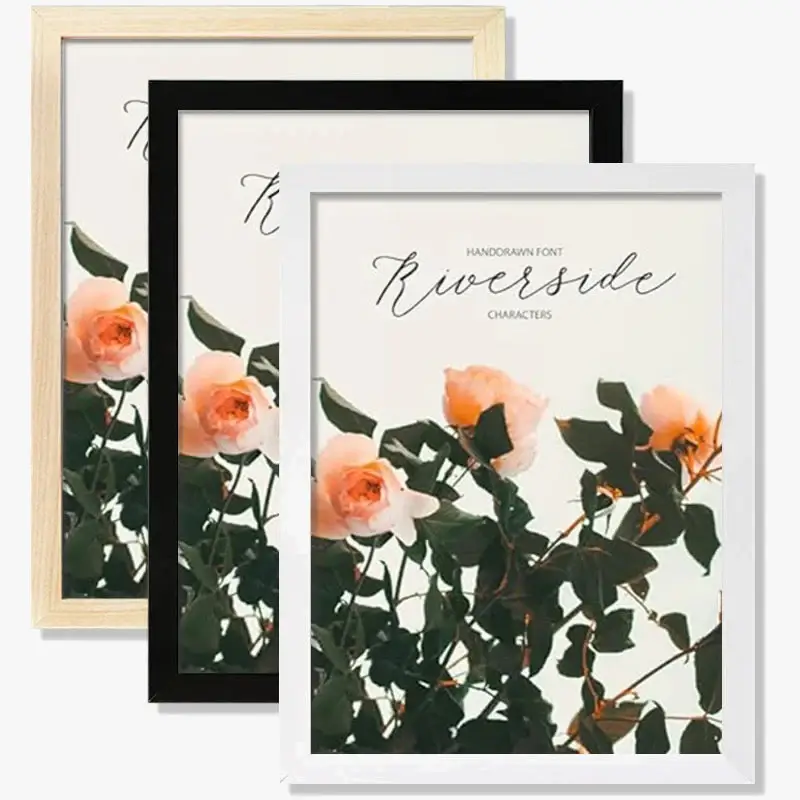 Set of 3 wall photo frames for interior art decoration Achat Immédiat