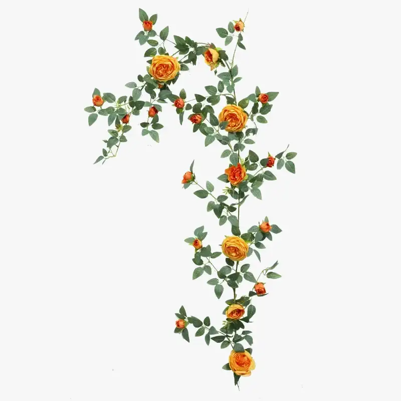 Elegant artificial silk rose vine floral decoration Achat Immédiat