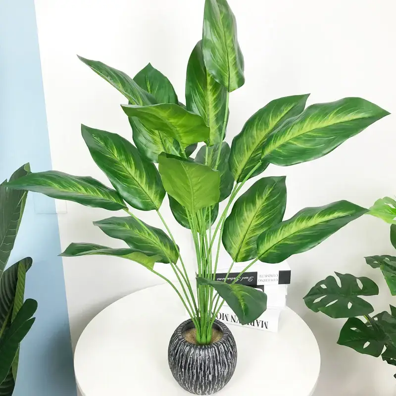 Petit Prix Artificial strelitzia and monstera plants for tropical decor