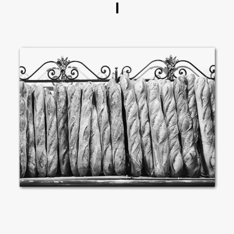 Vintage canvas painting paris café car nordic wall decor Nouvelle Collection