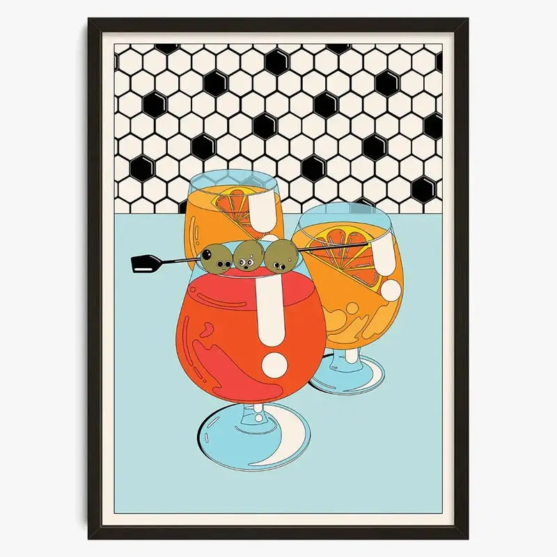 Vintage abstract labyrinth poster retro wall art decor Achetez Aujourd'hui
