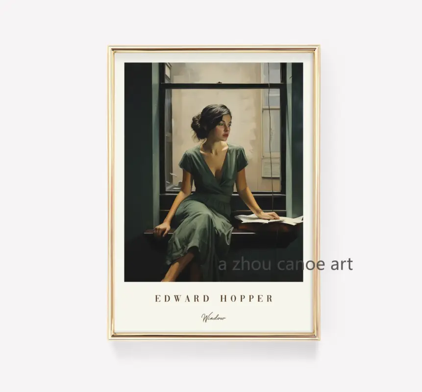 Edward hopper art library modern posters wall decor Meilleure Vente