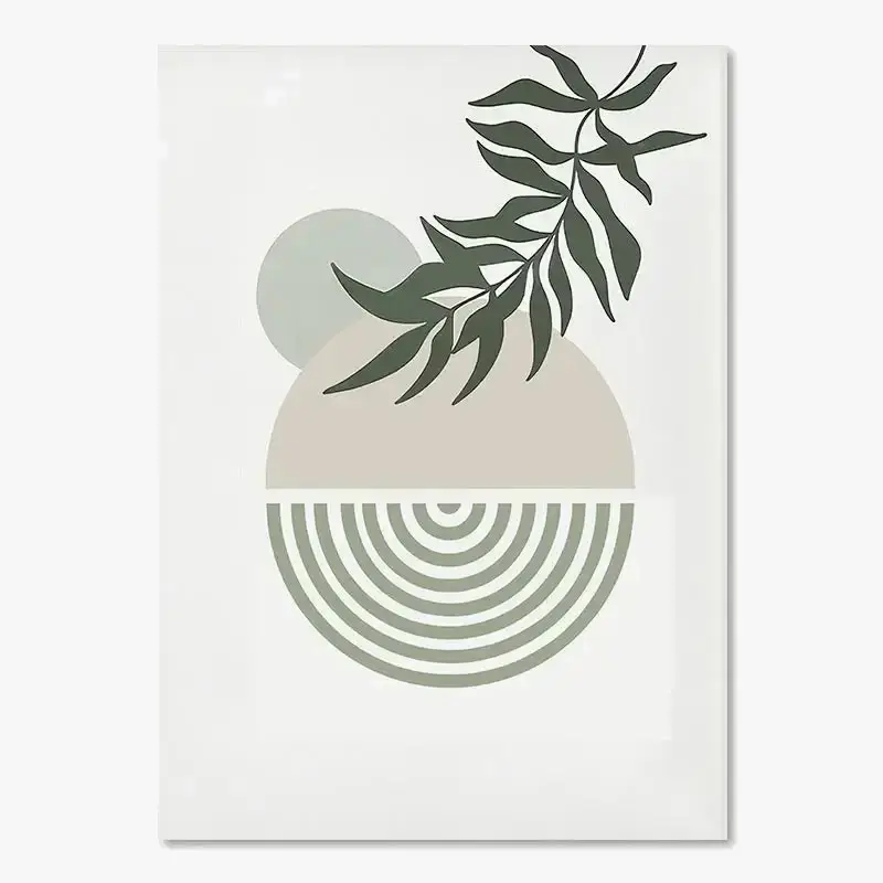 Boho geometric sun and moon posters for interior decoration Top Vente