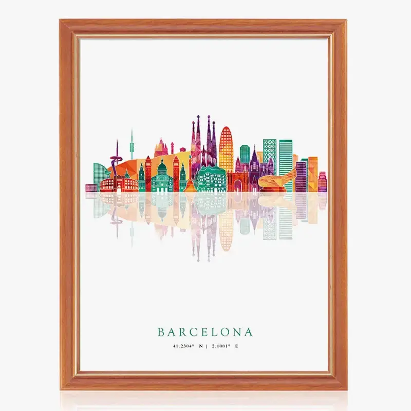 Skyline city wall art prints and posters Offre Limitée