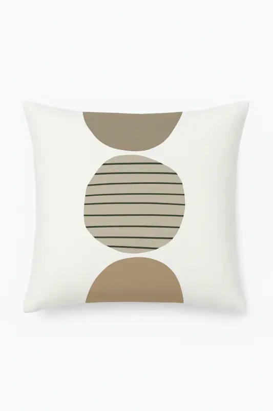Green botanical print decorative cushion for sofa and armchair Retour Gratuit
