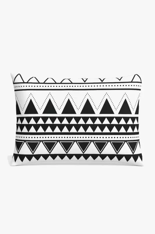 Rectangular cushion cover with black and white marble pattern 30 x ... Promotion Saisonnière