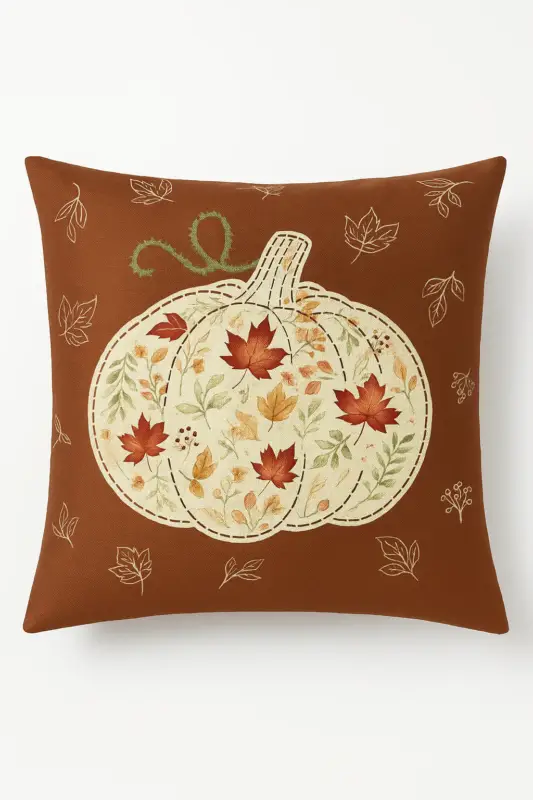 Autumn cushion cover love and home decorative Nouveauté